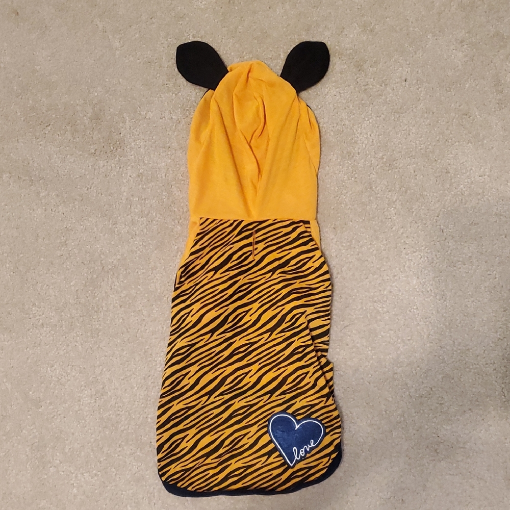 Ellen Degeneres Yellow and Navy Pet Hoodie